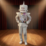 Laste robotikost&uuml;&uuml;m Esituseks t&auml;iskere riietus Cosplay gray