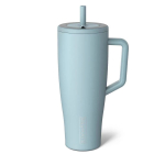 Brumate 30oz 40oz isoleeritud reisimug k&auml;epidemega auto t&ouml;&ouml;les&otilde;iduks ja v&auml;listingimustes kasutamiseks Mist,40oz white
