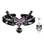 Sanrio Trendikas maalitud Kuromi x kuromi Lolita magus ja lahe &uuml;ks s&otilde;rmus, magus ja armas k&otilde;ikjale sobiv nimetiss&otilde;rme s&otilde;rmus, armastusavaldus kingitus ZGH-8037-C23 valge