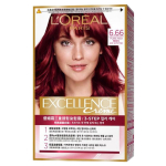L'Or&eacute;al Paris Excellence kreemjas juuksev&auml;rv kammotsikuga, lihtne hallide juuste v&auml;rvimiseks Ei. 6.66 Puhas punane 1 tk black