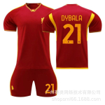 2023-24 Rooma kodus&auml;rk nr 21 Dybala nr 90 Lukaku nr 9 Abraham Jalgpallis&auml;rgi komplekt Spordir&otilde;ivad 3XL