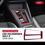 Volkswagen VW Golf 8 MK8 2020 2021 2022 2023 jaoks Ehtne s&uuml;sinikkiust kleebis Auto sisekujundus Punane k&auml;igukangi paneeli dekoratsioon Tarvikud 01-1 / Right Hand Drive gray