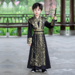 Kevad 2026 Hanfu Poiste Vana Kost&uuml;&uuml;m - Rahvuslik Stiil Wuxia Tang &Uuml;likond Lastele 160cm (for 155-164cm height, up to 50kg) gray