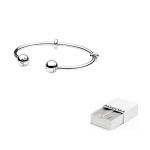 Pandora 925 Sterling H&otilde;bedast K&auml;ev&otilde;rud Naiste 596477 16-Brand Original Box white