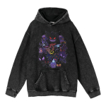 Gastly Lemmikloom Raskekaaluline Retro Pesitud Puuvillane Anime Huppar (440 g) 2X-Large black