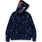 Bape V&auml;rviline Camo Hai Lai L&otilde;ige T&auml;ispikk T&otilde;mblukuga Kahekordne Kapuutsiga Jakk 1K20-115-007 XL black