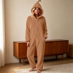 &Uuml;ksosalised naistele T&auml;iskasvanute Halloweeni kost&uuml;&uuml;mid Pl&uuml;&uuml;sist kapuutsiga pidžaamad XL khaki