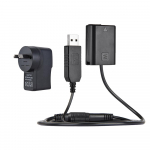 NP-FW50 n&auml;iv aku + 5 V 3A USB toiteadapteri kaabel koos toitepistikuga EU Plug