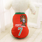 Sport Koera Vest Kassis&auml;rk Lemmikloomariided Suvised puuvillased dressipluusid Jalgpall Koerte riided S