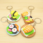 Uus Jaapani restoran Sushi Salmon Simulation Food Keychain Ripats Loominguline kingitus