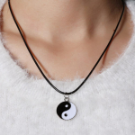 Moe v&otilde;lu Lovers Kaelakee Yin Yang Ripats Kaelakee Paar &Otilde;de S&otilde;prus Ehted Kingitus