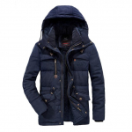 suur suurus L~ 8XL Talveparka meeste Jakk Meeste Paks Puuvillase Polsterdusega soe -30 kraadi lumemantel XXXXL sinine