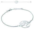 Les Tr&eacute;sors De Lily [H6266] - h&otilde;bedane k&auml;ev&otilde;ru  I love you Mom  ​​h&otilde;bedane - 18 mm h&otilde;be