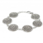 Les Tr&eacute;sors De Lily [I8059] - Bracelet Acier 'Chor&eacute;graphie' argent&eacute; h&otilde;be