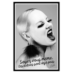 Les Tr&eacute;sors De Lily [Q7686] - Toile noir & blanc 'Citations' (Soyez vous m&ecirc;me- les autres sont d&eacute;j&agrave; pris - O. Wilde) - 40x60 cm must