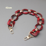 Uus moodne naiste kott, eemaldatav asendus, punase tindiga akr&uuml;&uuml;list metallist kett Luksuslik rihmaga naiste &otilde;lasiduri kett 42CM punane