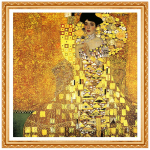 5D DIY Teemanttikandid Teemant Kaunis  Gustav Klimt Adele  pilt Teemantpasta 30x30CM