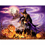 Halloweeni 5d teemantmaal T&auml;isn&otilde;ia teemantmosaiik multikas teemanttikandid 20X30CM