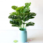 1 kimp Kunstplastist Monstera Leht Roheline Taim Kodu Hotelli kohviku sisekujundus Live City Fashion Home Decor roheline
