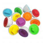 Varajane harilik laste m&auml;nguasi, mis tunneb &auml;ra v&auml;rvide ja kujuga sobivate m&auml;nguasjade koolieelsete laste m&auml;nguasjade sobitamise m&auml;ng 12pcs half an eggs