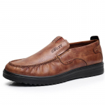 Meeste vabaaja nahast hingavad mugavad jalatsid Business Oxford Flats kingad 48 khaki