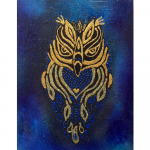 Teemanttikandid Kuldne &ouml;&ouml;kull T&auml;isruudukujuline Uus saabumine 3D DIY Teemantmaal Maastik Sinine Rhinestonest Seinakunst loom Full Round 20X30CM