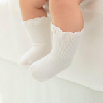 Beebi sokid T&uuml;drukud Valged Hallid Sokid Puuvillased Pehmed Vasts&uuml;ndinutele Mugavad sokid Lastele Koolispordiriided beež
