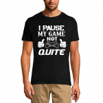 Meeste T-s&auml;rk I Pause My Game Not P&auml;ris &ndash; huumori nali &ndash; graafilised r&otilde;ivad XS must