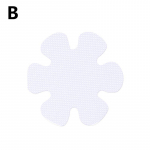 10 tk Vannitoa libisemisvastane libisemisvastane teip, libisemisvastased ribad du&scaron;ikleebised Ruudukujuline &uuml;mmargune lumehelbe S-kujuline libisemisvastane kleebis M