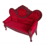 Vastupidav miniatuurne diivan Smooth Surface Dollhouse Retro diivanitool
