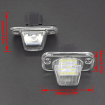 1 paari LED numbrim&auml;rgi tuli VW Transporter T4 / Caravelle MK4 / Multivan MK4 Jetta Passat B5 B6 Combi Eurova jaoks valge