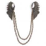 Retro krae klamber Punk Chain Tutt Pluus S&auml;rk Angel Wing Tips Pin Pross h&otilde;be
