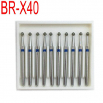 Eriti pikad hambaravi teemanthambad FG 1,6 mm vars kiirete k&auml;siinstrumentide hammustuste jaoks Hambaarsti t&ouml;&ouml;riistad 10 tk/pakk BR-X40