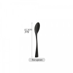 S&ouml;&ouml;giriistade komplekt Lauan&otilde;ude komplekt Must praadnuga roostevabast terasest k&ouml;&ouml;k magustoit peegel lusikas s&ouml;&ouml;gin&otilde;ud kahvel s&ouml;&ouml;gin&otilde;ud h&otilde;ben&otilde;ud Tea Spoon must