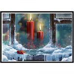 Loomaseeria t&auml;isring teemantmaal (kass, tiiger, hunt) picture rhinestone tikandid ristpistes teemantmosaiik k&auml;sitsi valmistatud Full Round 20x30CM