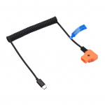 15 V PD3.0 USB Type-C isane kuni 15 V D-Tap isane toitekaabel V-kinnitusega aku jaoks must