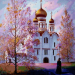 Teemanttikandid Maastik Religioon Hoonemaali &Otilde;igeusu Kristlus Kiriku seinakaunistus Full Round 20x20CM
