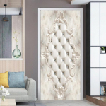 PVC veekindel uksekleebis valge puit isekleepuv tapeet uksed renoveerimine elutuba magamistoa sisekujundus Peel and Stick plakat MT-2767