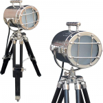 Antiikne statiivi stiil Vintage mudel prožektor Puidust statiiv Lambid LED prožektorid Marine