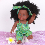 Black Girl Dolls African American Play Dolls Elutruud 12-tollised beebim&auml;ngunukud roheline