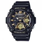 Casio Youth Analog Digital Resin Black Dial Quartz AEQ-120W-9AV AEQ120W-9 100M Meestekell