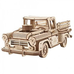 UGEARS Pickup Lumberjacki 3D pusle &ndash; klassikalised 1950. aastate pikapi 3D puidust m&otilde;istatused