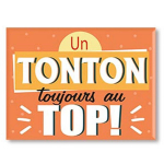 Les Tr&eacute;sors De Lily [A3381] &ndash; keraamiline magnet  Tonton  oranž (onu on alati tipus! ) - 8x6 cm oranž