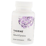 Jood ja t&uuml;rosiin, Iodine & Tyrosine, Thorne Research 60 kaps (36357102) 60caps
