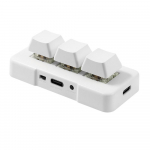MK321-Pro 3-klahviline kohandatud miniklaviatuur mehaanilise sinise l&uuml;litiga USB+2.4G+BT &uuml;hendusega