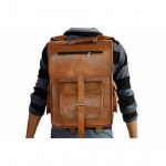 Nahast kott Kits Men S Seljakott Vintage S&uuml;learvuti Pruun Messenger Uus 16 5x16x12 pruun