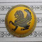 Royal Handicraft Viking Round puidust kilp 66,04 cm LARP Replica Shield Cosplay Knight Shield Kodukaunistus Keskaegne Dragon Warrior