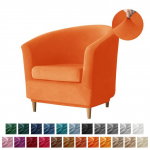 Split Velvet Club vannitugitoolid Tooli katted Stretch &uuml;hev&auml;rviline diivan Slipcover Diivani diivani kate baarileti jaoks koos istmekattega
