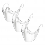 Ramidos 3tk Vastupidav Mask Face Combine Plastikust korduvkasutatav l&auml;bipaistev n&auml;omaski kaitse One Size valge