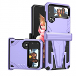 Tugeva kaitsega kokkuklapitav &uuml;mbris Samsung Galaxy Z Flip 4 5g Flip4 Zflip4 kriimustusvastase mobiiltelefoni kotti Funda jaoks for Samsung Z Flip 4 roheline